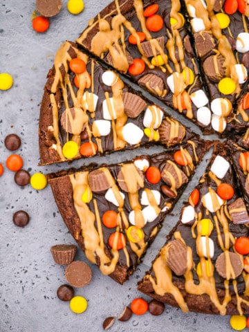 Ultimate Reese's Marshmallow Cookie Pizza