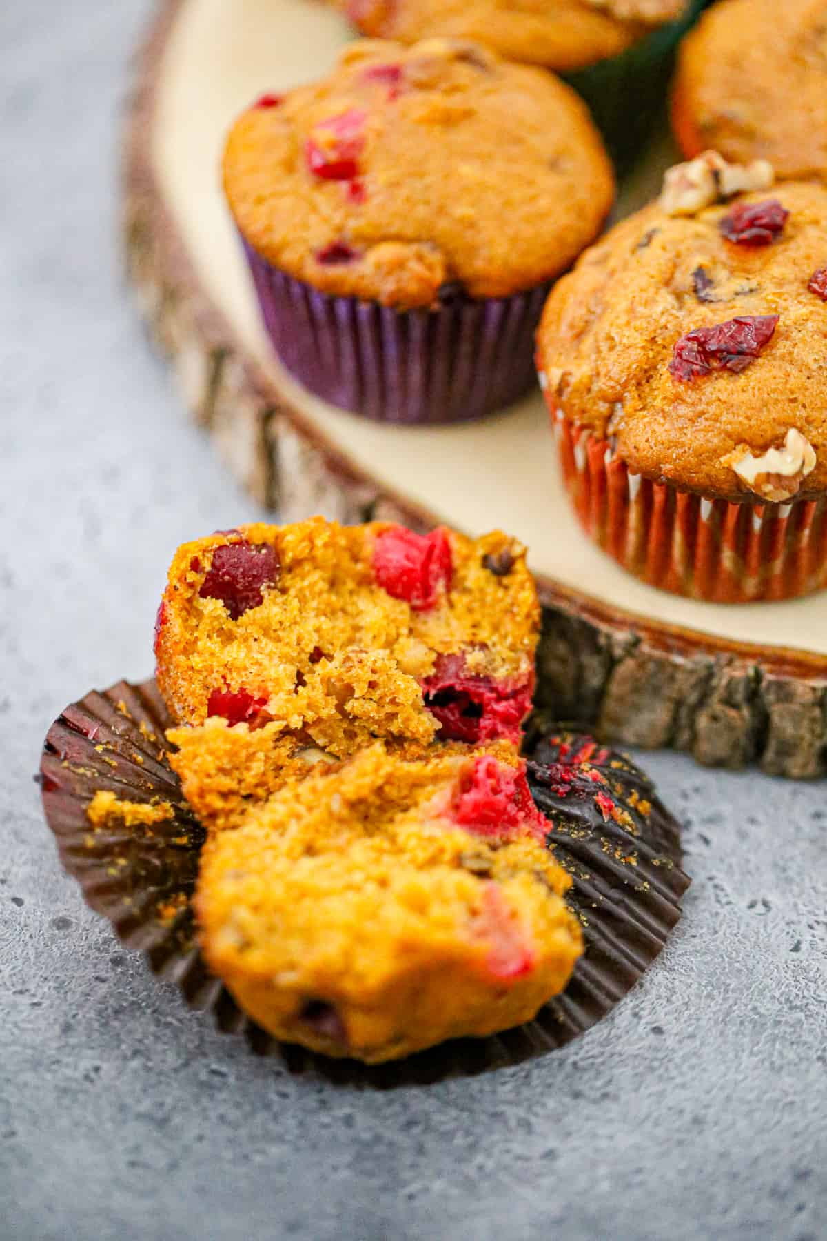 best pumpkin cranberry muffin recipe fall muffins