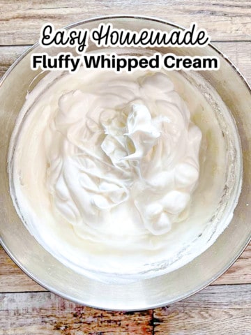 Fluffy Homemade Whipped Cream