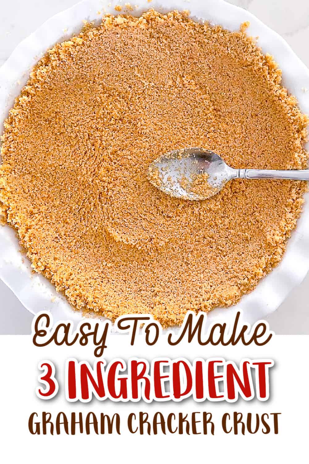 how to make easy 3 ingredient homemade graham cracker crust pie recipe