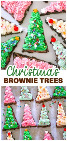 Christmas Brownie Tree Treats