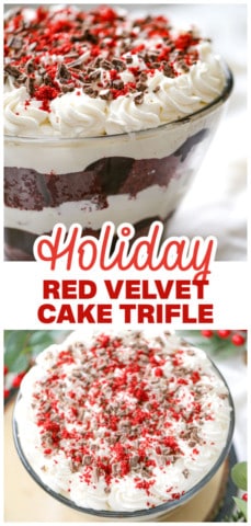 Red Velvet Cake Trifle Dessert recipe