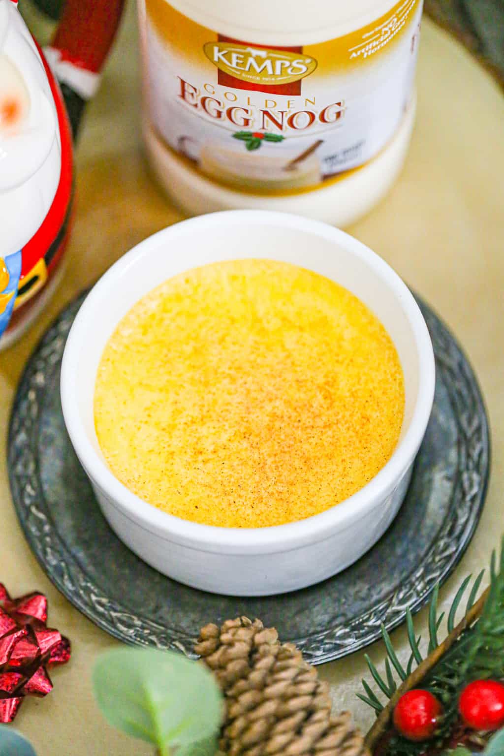 Eggnog Custard Recipe Easy 2 Ingredients! The Baking ChocolaTess