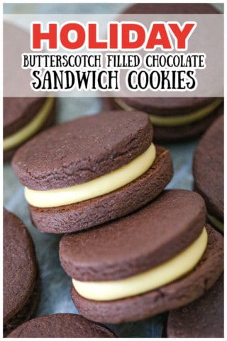 Butterscotch-Filled Chocolate Sandwich Cookies