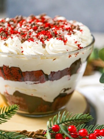 Red Velvet Cake Trifle Dessert