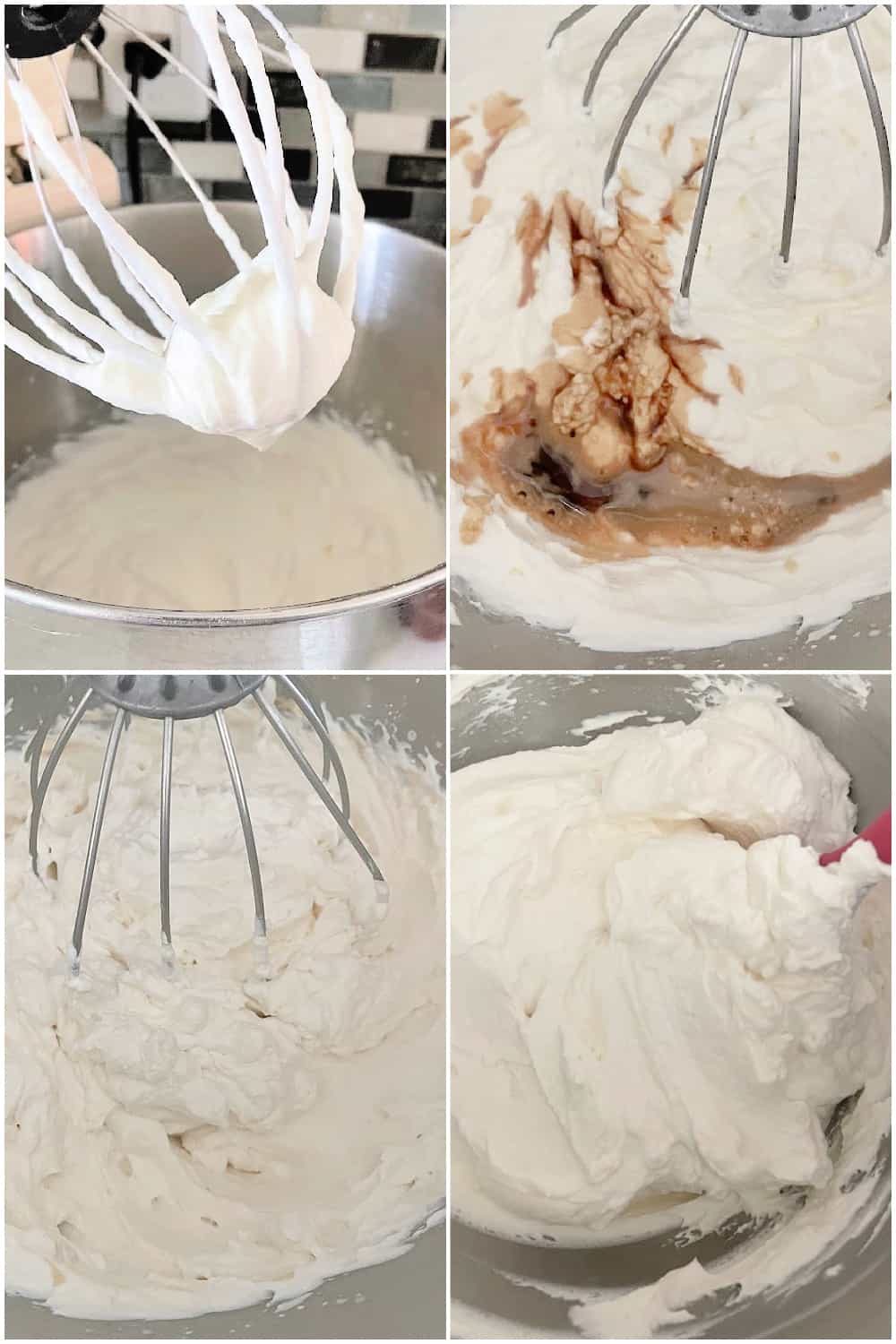 tutorial with mixer and heavy whipping cream