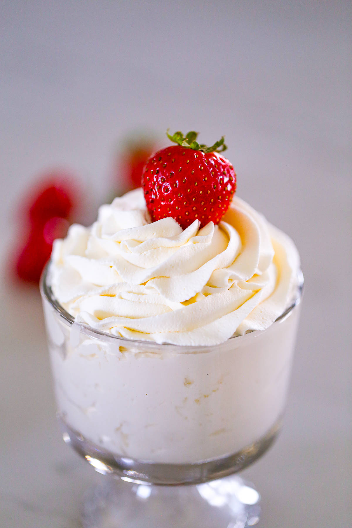 whipped cream in a bowl