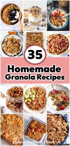 35 Homemade Healthy Granola Recipes