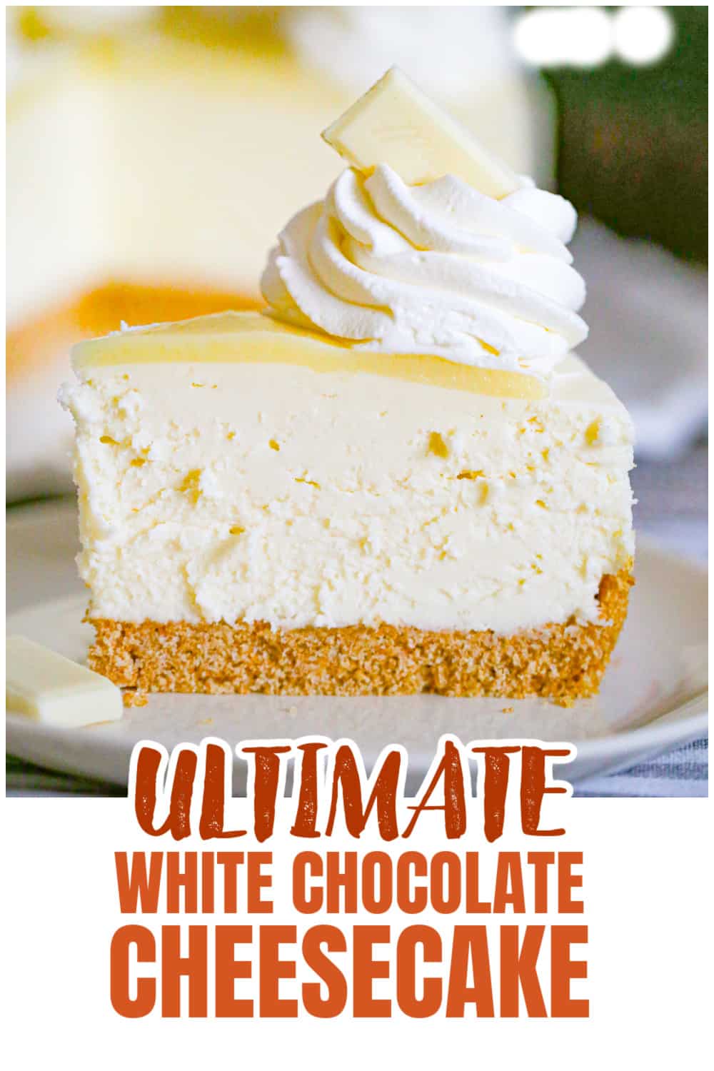 Ultimate No Bake White Chocolate GANACHE Cheesecake RECIPE