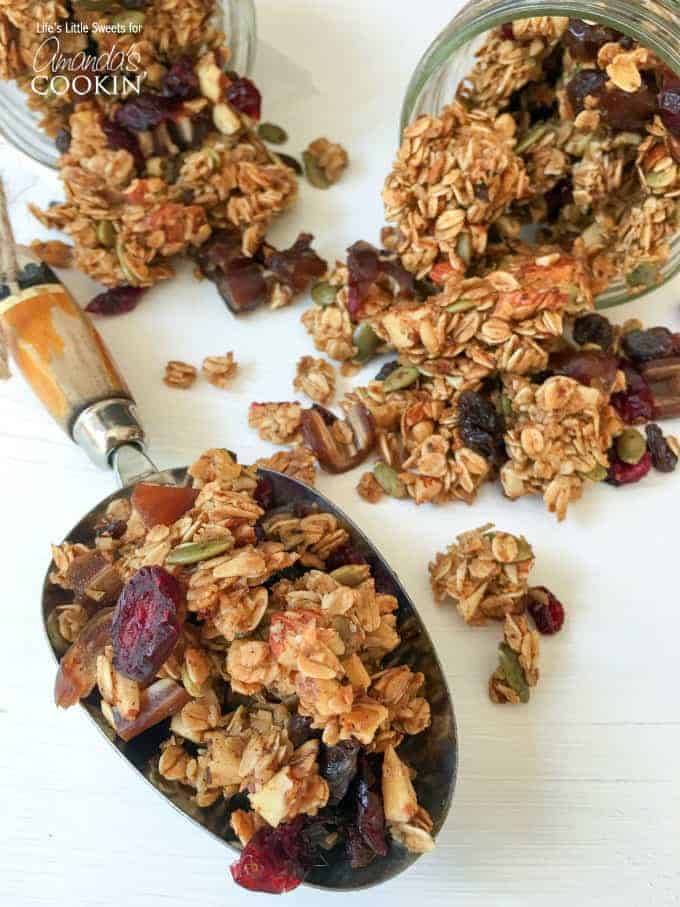Indulge in 35 yummy and nutritious healthy homemade granola recipes. Try something different with flavors like chewy, crunchy, fruity or nutty. 