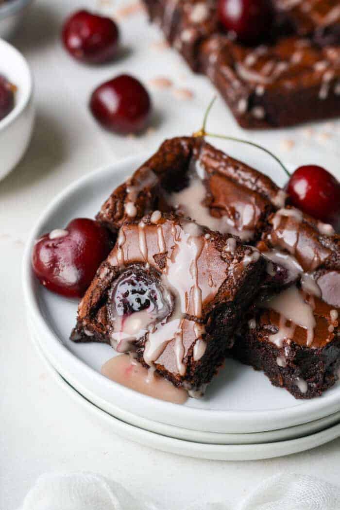 brownies with fruit