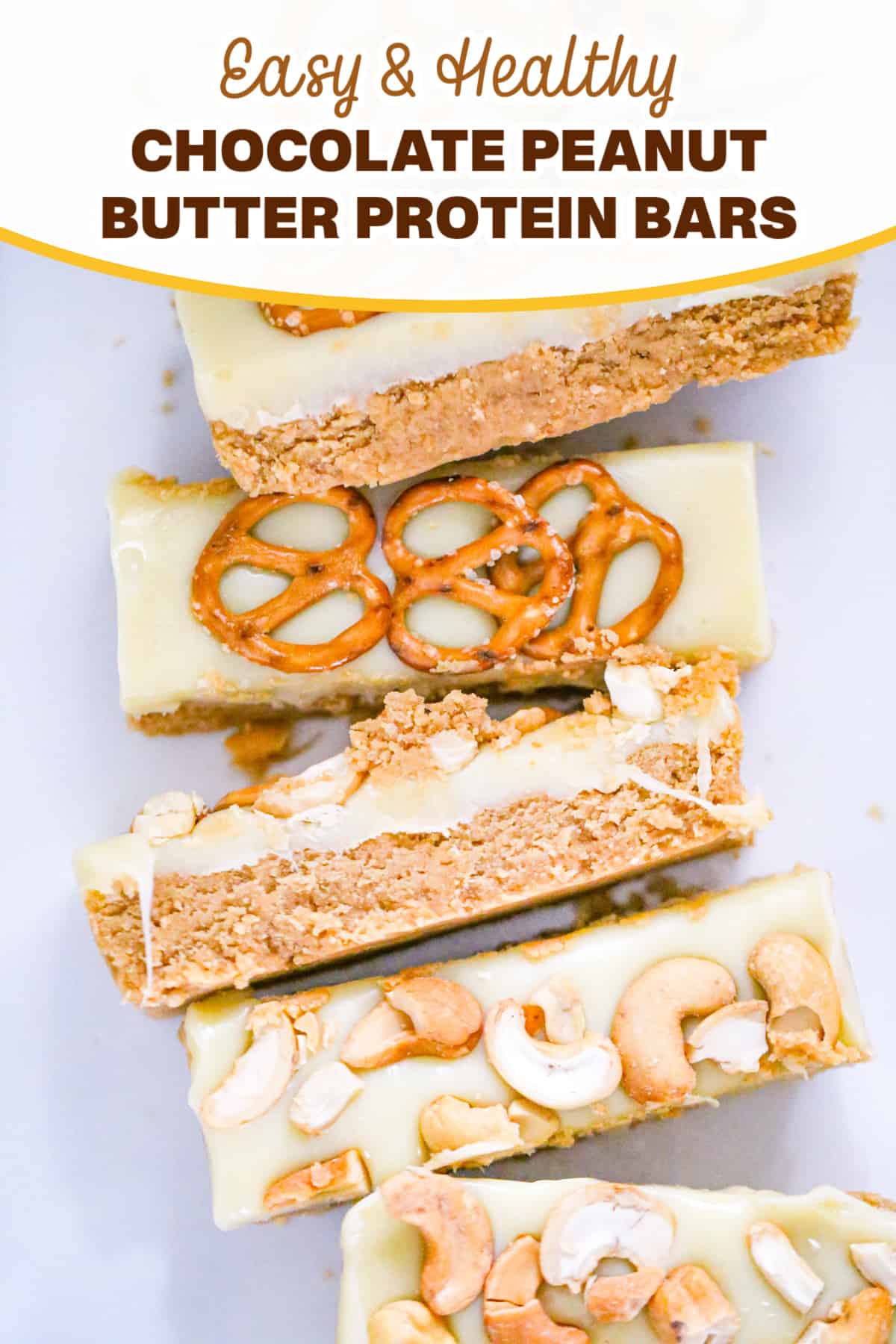 Chocolate Peanut Butter Protein Bars - No Bake - The Baking ChocolaTess