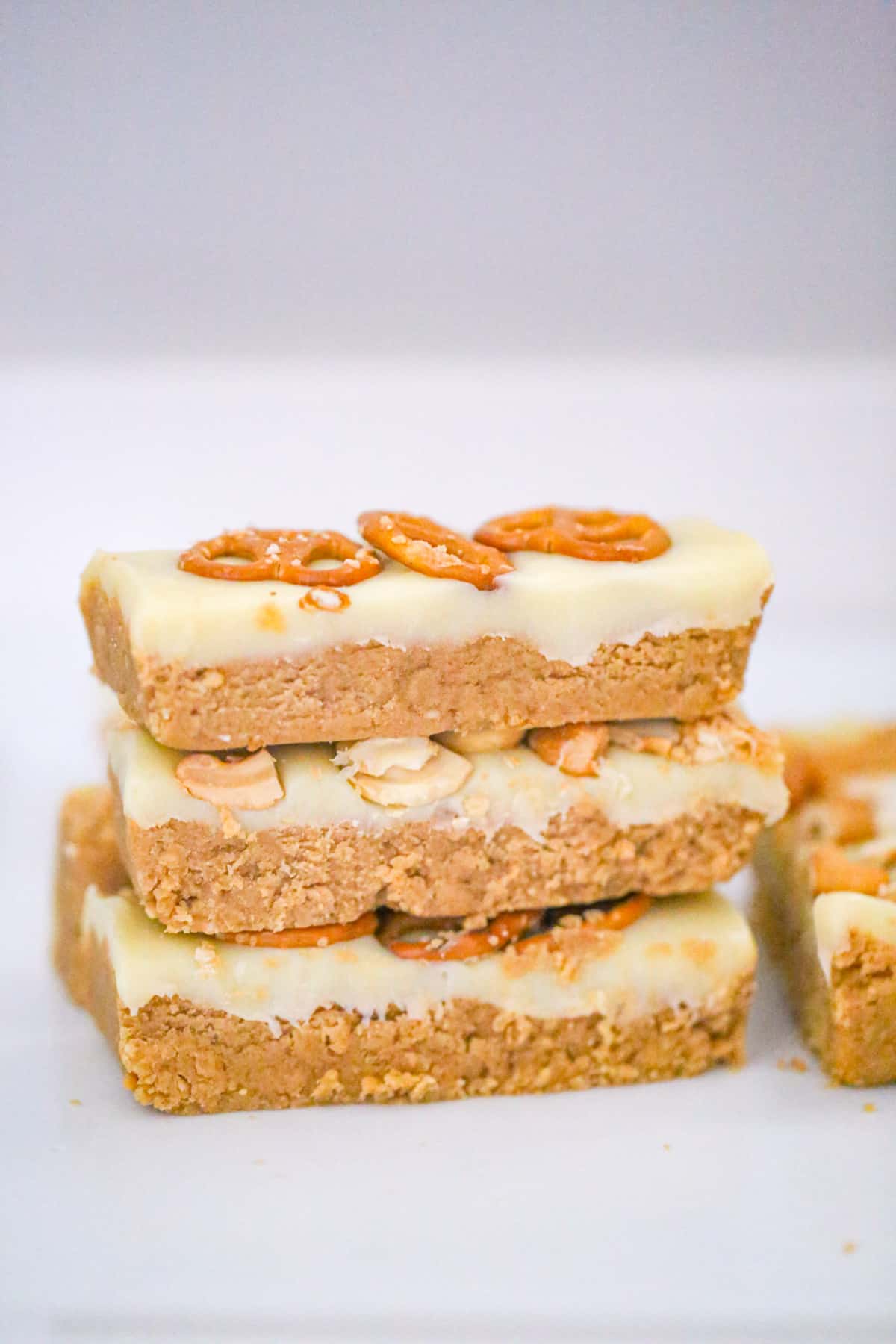 healthy vegan Chocolate Peanut Butter Protein Bars - No Bake recipe 