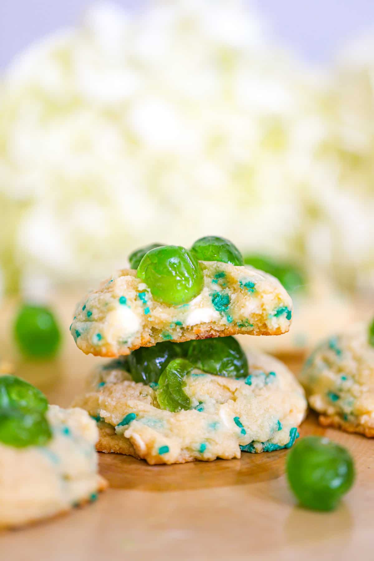 stack of Irish baked goods with green color