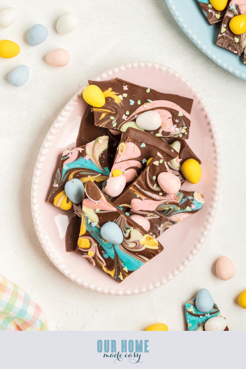 easter candy bark recipe with malted milk chocolate eggs