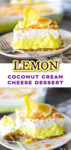Lemon Coconut Cream Cheese Dessert