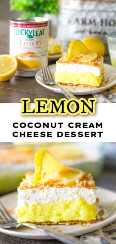 Lemon Coconut Cream Cheese Dessert