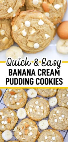 Easy Banana Cream Pudding Cookies