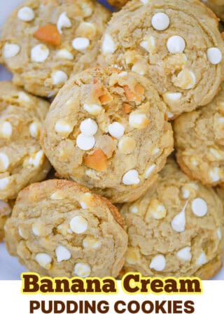 Easy Banana Cream Pudding Cookies