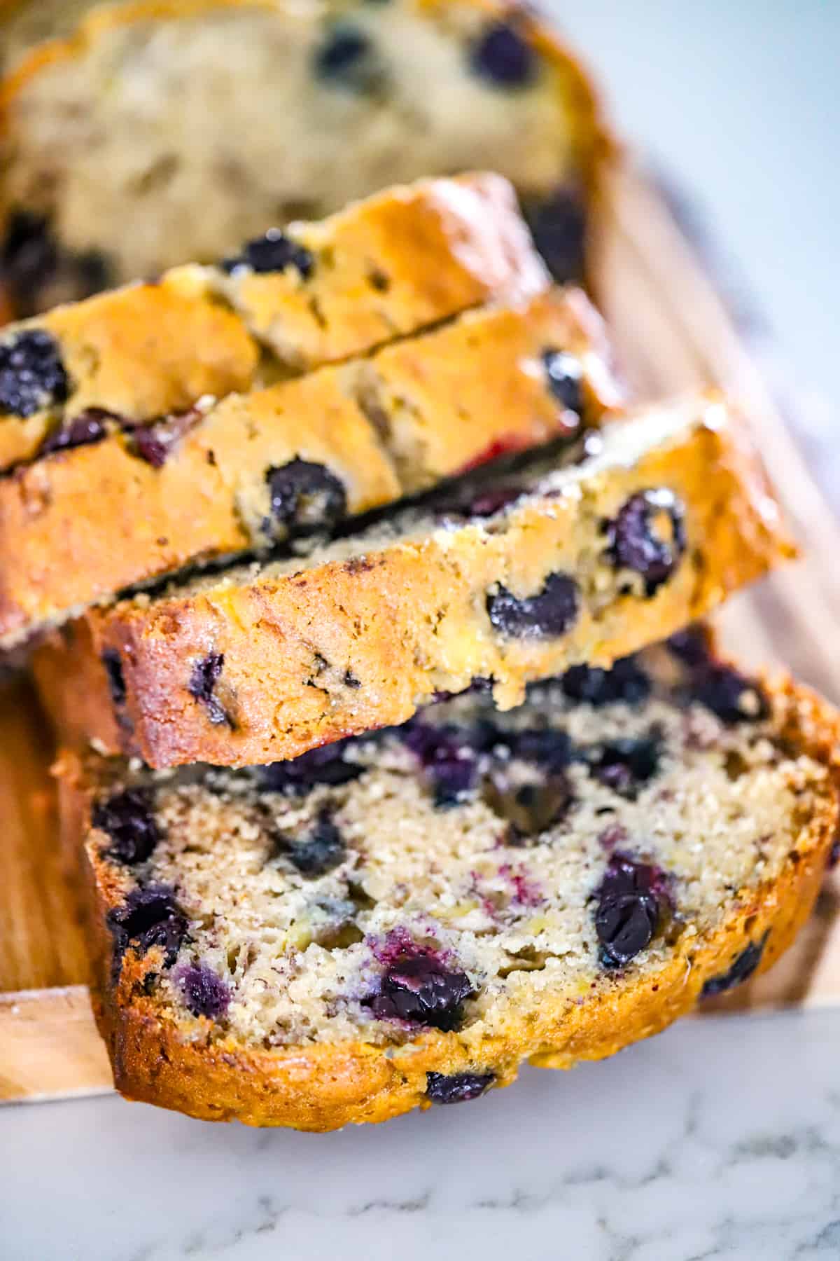 easy blueberry banana bread recipe
