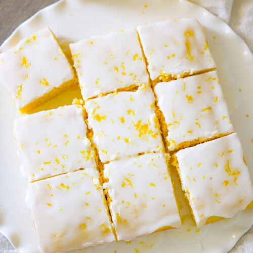 Homemade Lemon Brownies