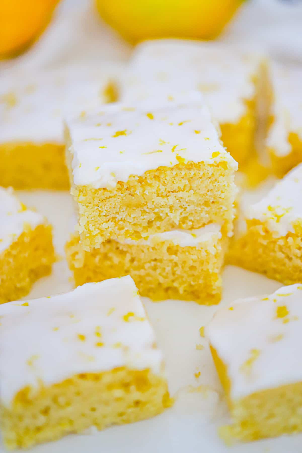 Zesty Lemon Brownies 4 stack of the best homemade lemon brownies brownie recipe