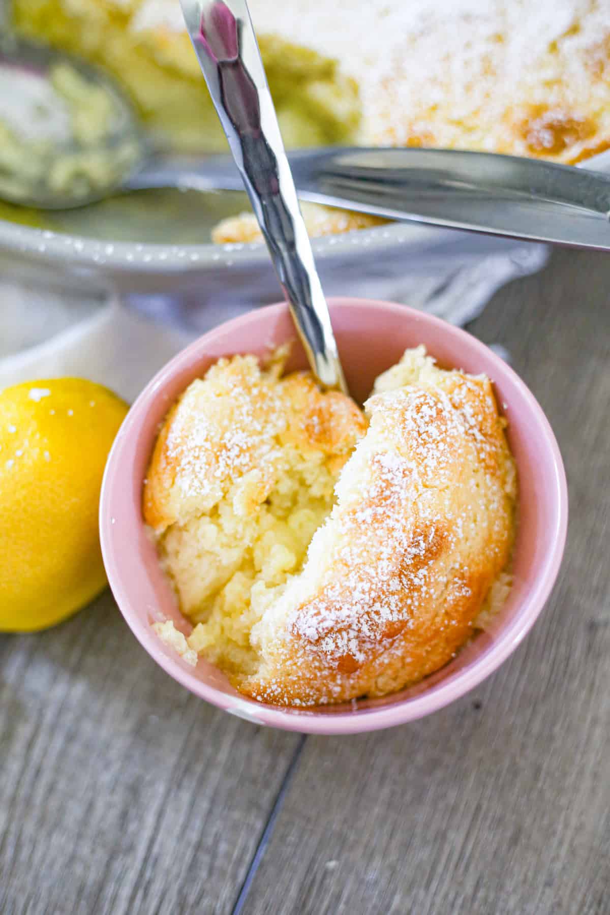 Super Fluffy Lemon Pudding Cake
