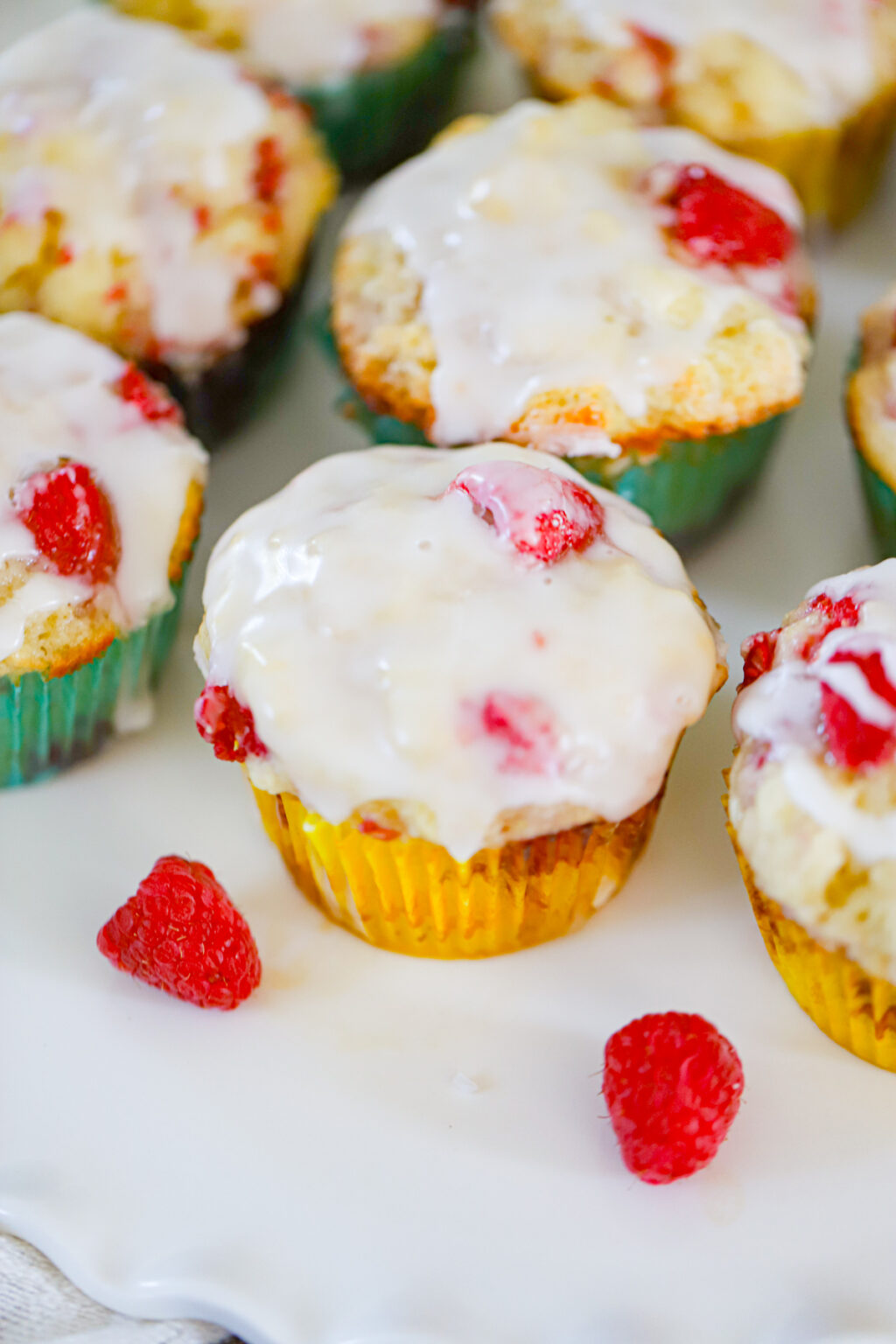 Lemon Raspberry Yogurt Muffins - The Baking ChocolaTess