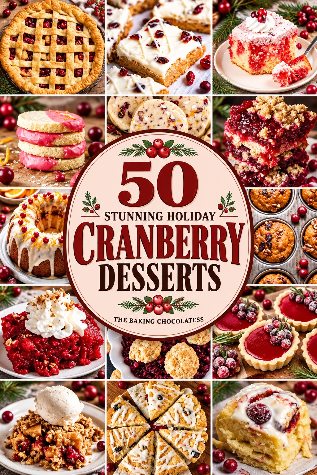 50 Stunning Holiday Cranberry Desserts