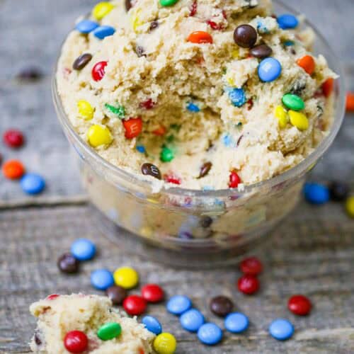 Edible M&M Cookie Dough Dip