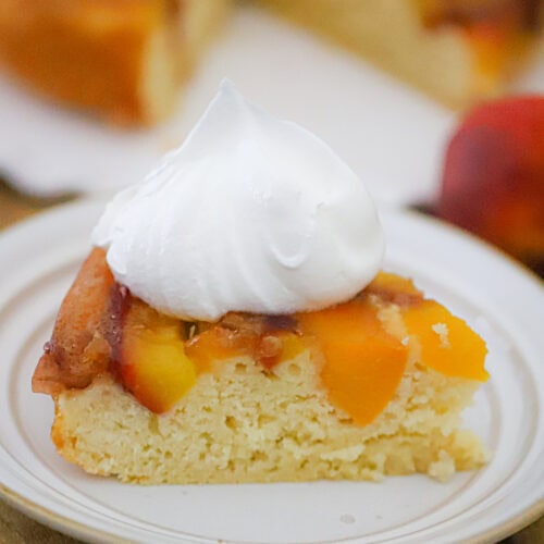 Easy Peach Upside Down Cake