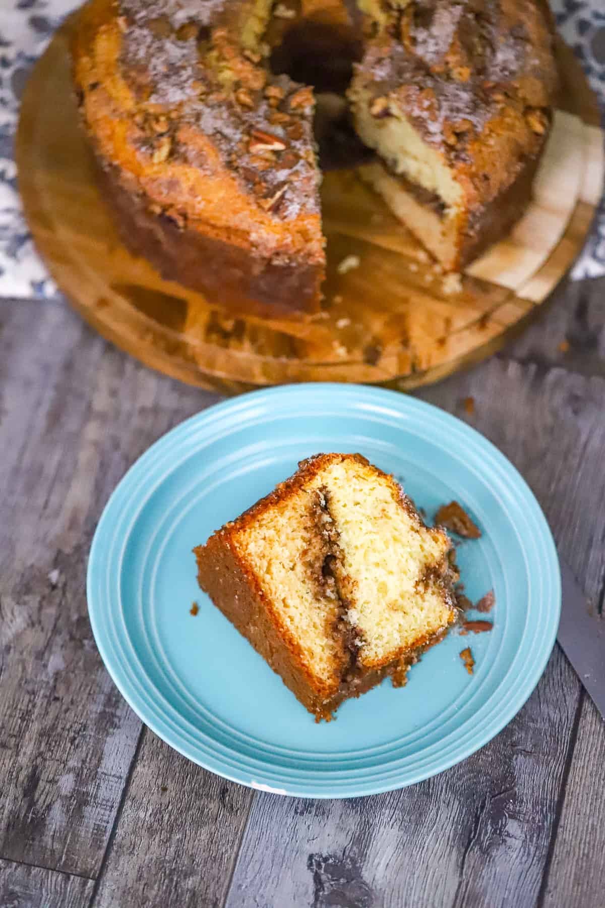 delicious slice of baked goodies on plate
