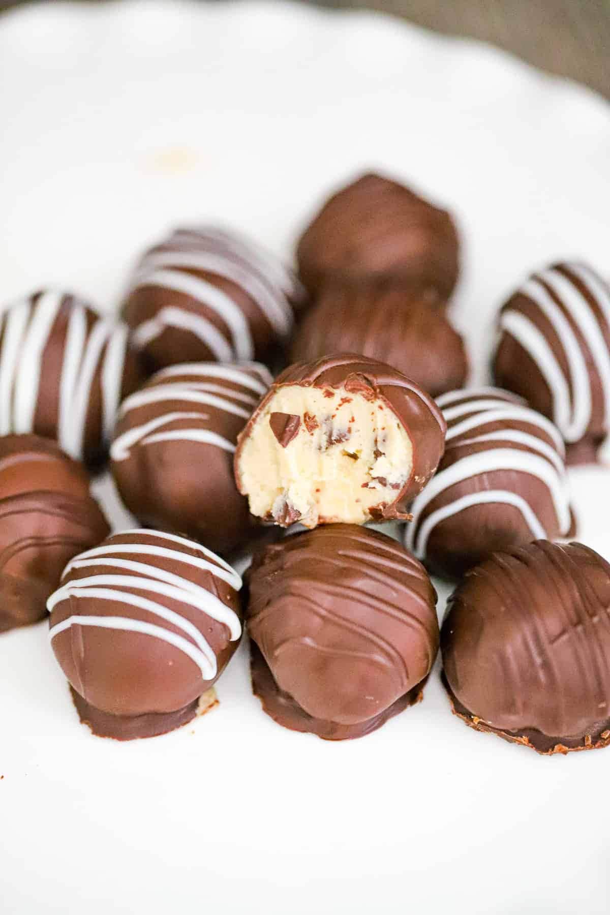 Chocolate Chip Cookie Dough Truffles