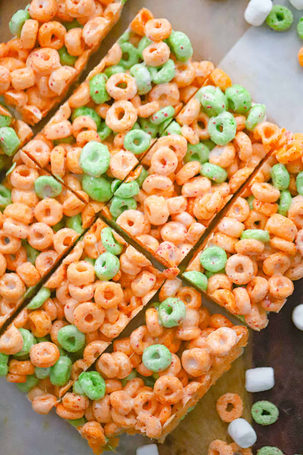 melting marshmallows for apple jacks bars