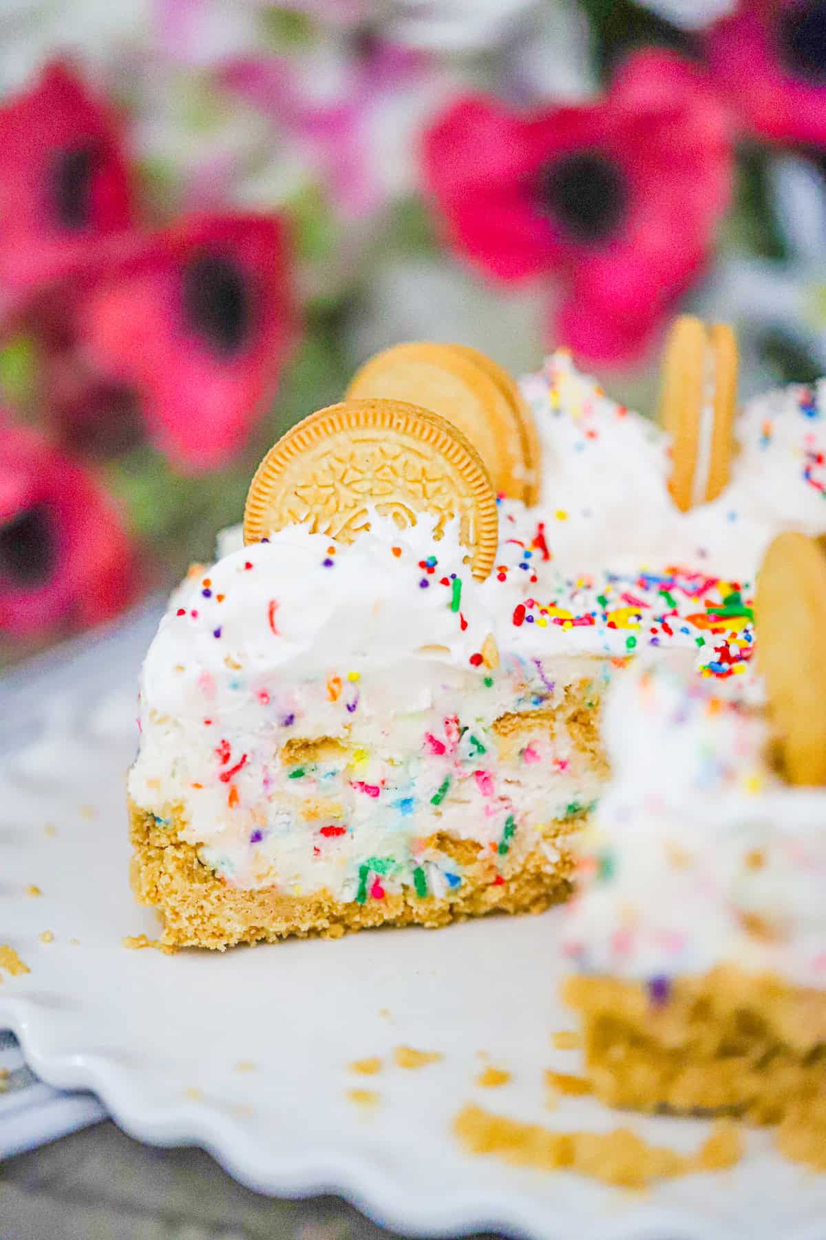 No Bake Birthday Cheesecake (Vegan Option)