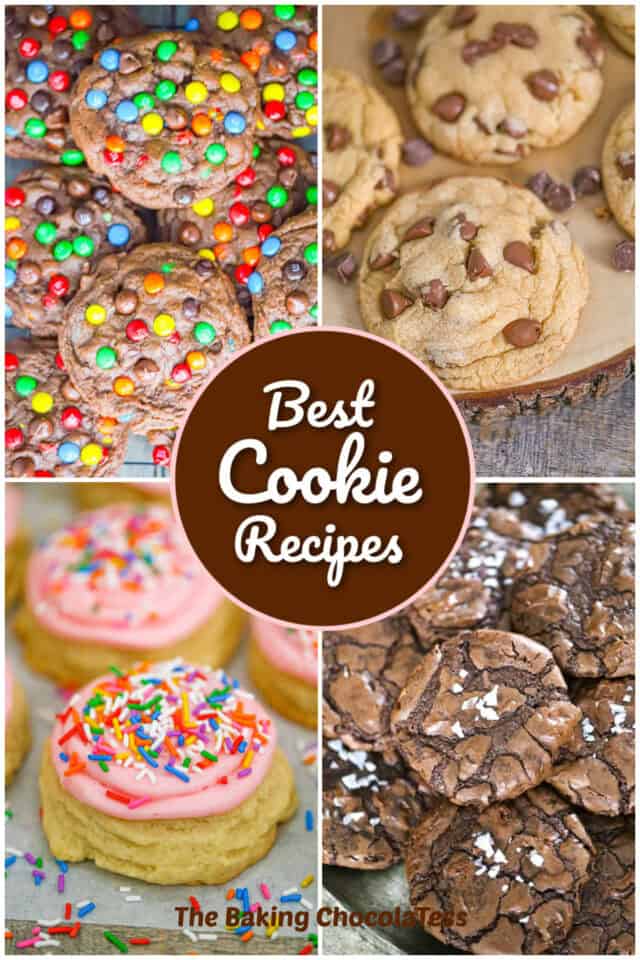 Best cookie recipes collection with soft, chewy, chocolatey cookies
