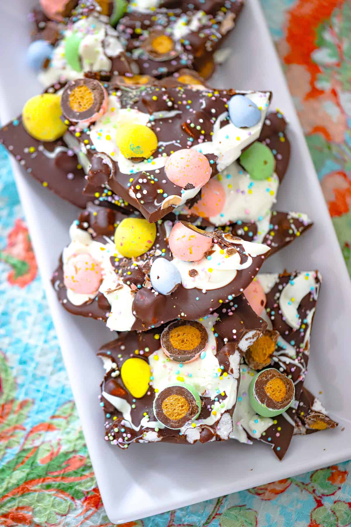 Easter Malted Milk Ball Bark