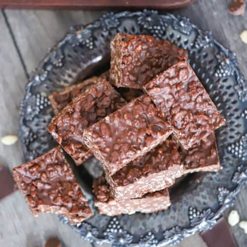 3 Ingredient Chocolate Crunch Bars