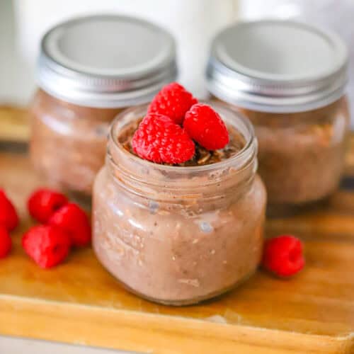 Protein Packed Overnight Brownie Oats