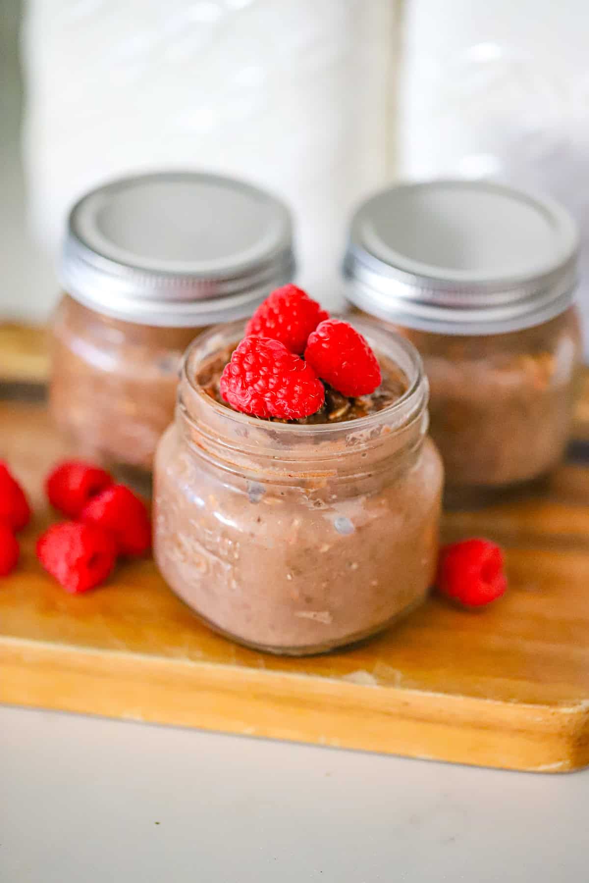 Protein Packed Overnight Brownie Oats