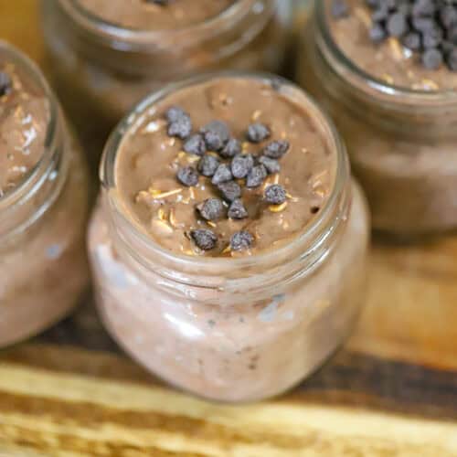Protein Packed Overnight Brownie Oats