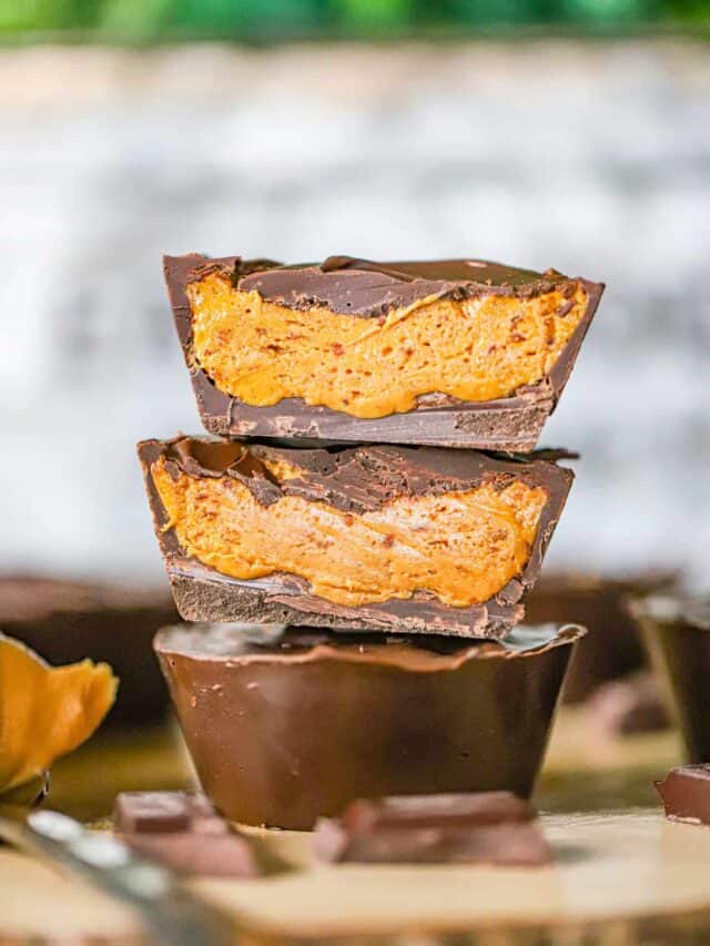 Jumbo Protein Peanut Butter Cups (High‑Protein, No‑Bake)