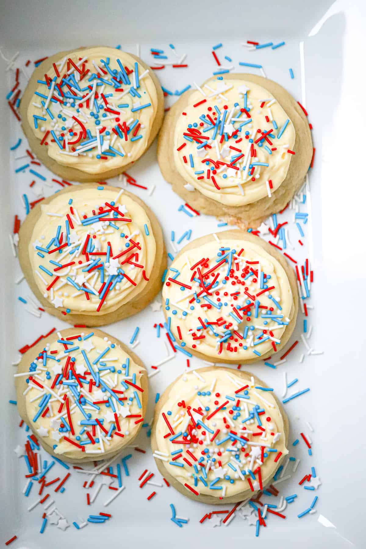 red white and blue cookies