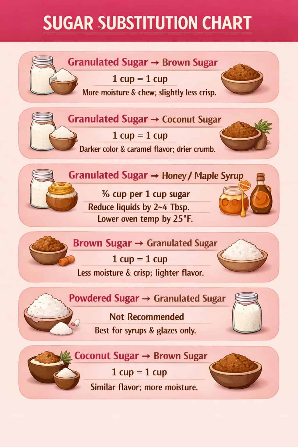 Sugar & Sweeteners in Baking: How They Affect Texture + Smart Substitutions