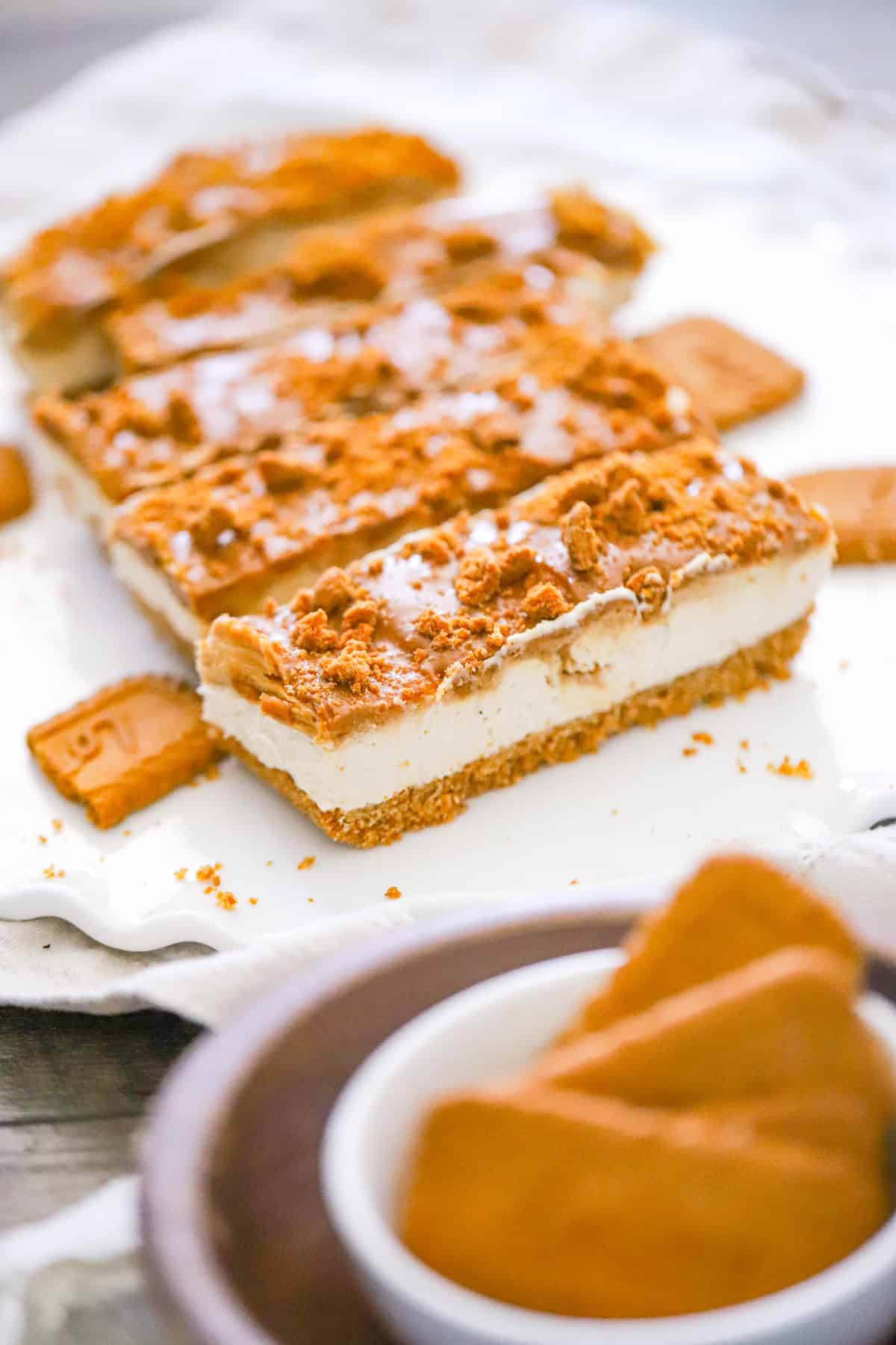 Biscoff Cookie Butter High Protein Cheesecake