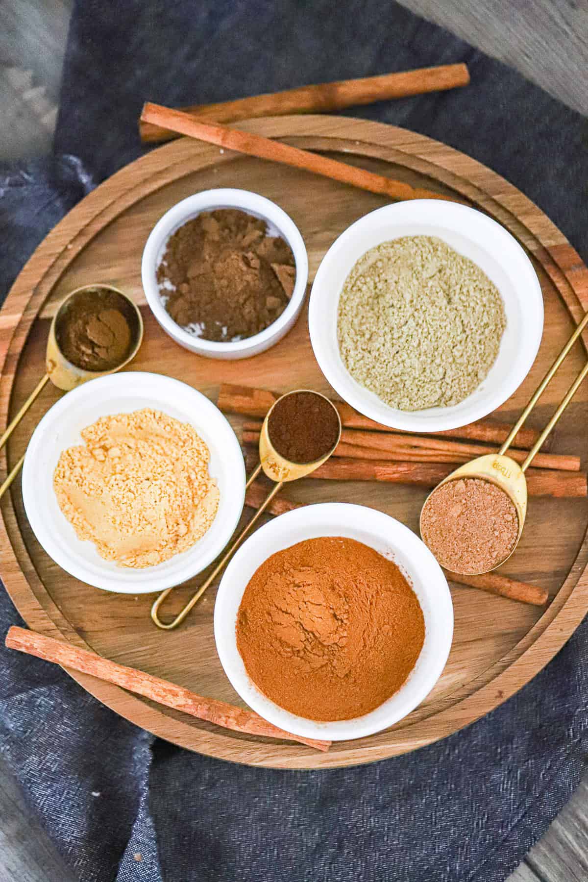 recipe for homemade Chai Spice Blend of ingredients