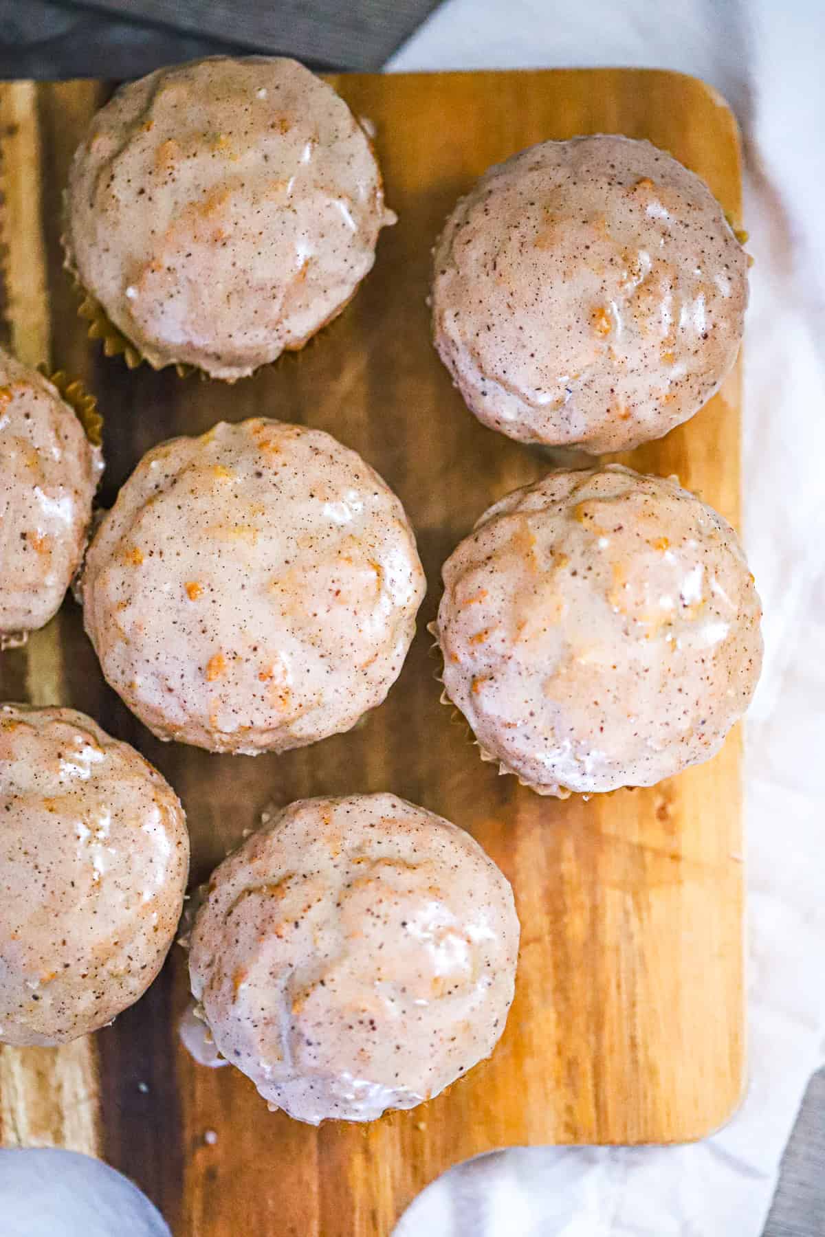 thick spiced muffin batter ready to scoop into the pan