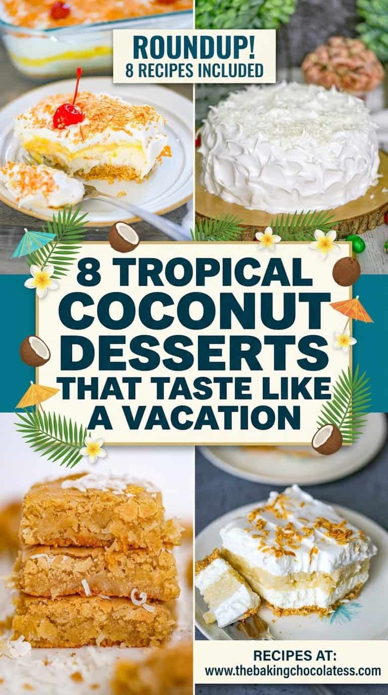 no bake coconut desserts tropical coconut desserts