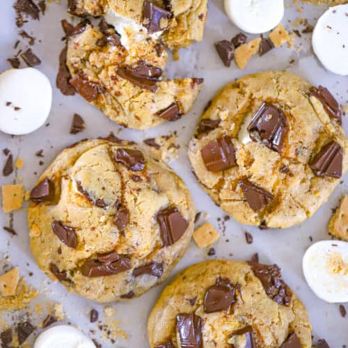Super Jumbo S’more Cookies (Thick, Gooey, Bakery‑Style)