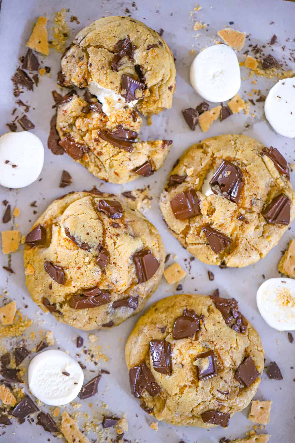Super Jumbo S’more Cookies (Thick, Gooey, Bakery‑Style)